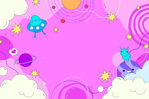 Fondo de garabato dibujado a mano