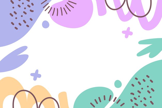 Fondo de garabato dibujado a mano