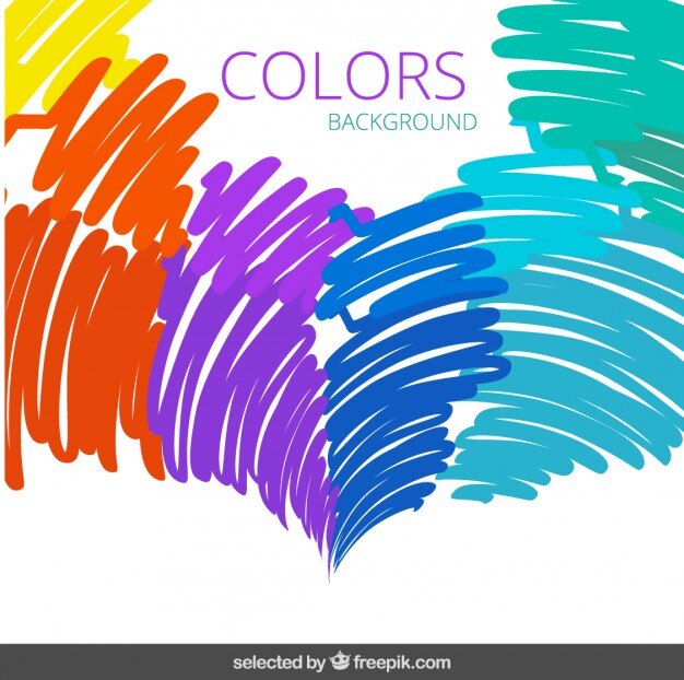 Fondo garabatos coloridos