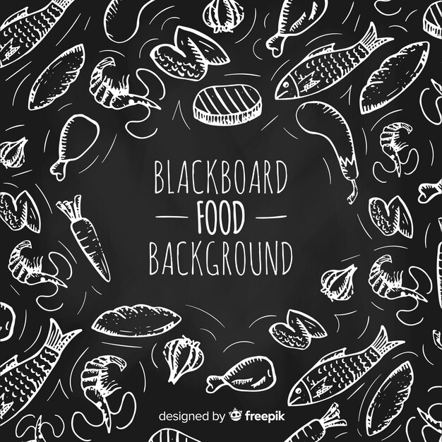 Fondo garabatos comida