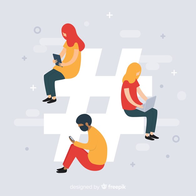 Fondo gente joven en redes sociales