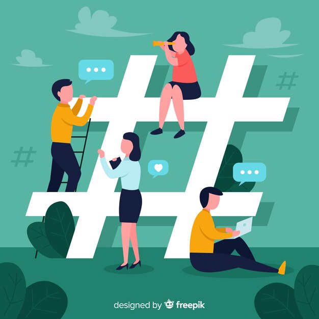 Fondo gente joven en redes sociales