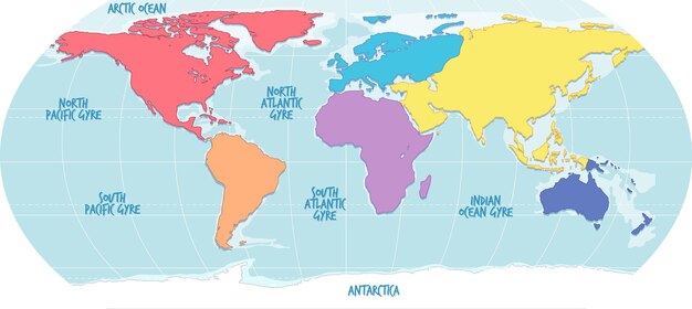 Fondo de geografía de mapa mundial