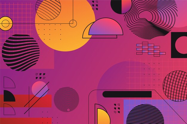 Fondo de geometría de degradado
