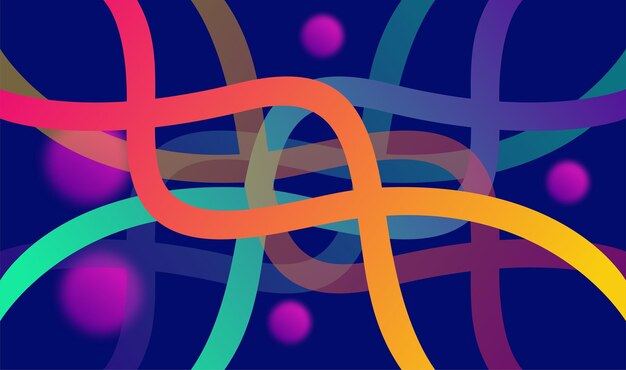 Fondo geométrico abstracto degradado con línea y círculo