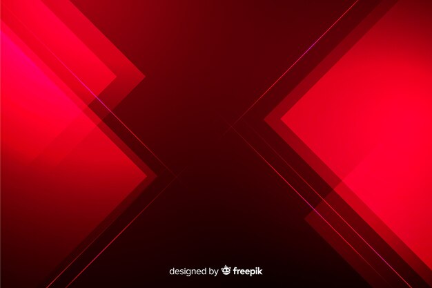 Fondo geométrico abstracto de luces rojas