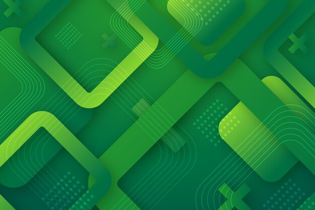 Fondo geométrico abstracto verde