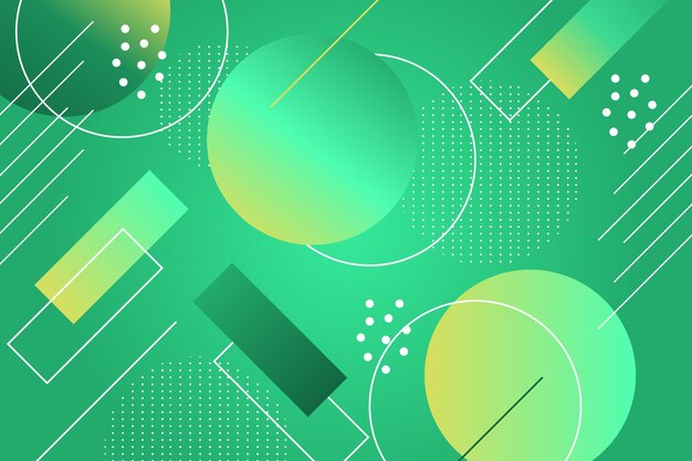 Fondo geométrico abstracto verde