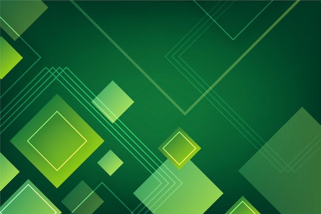 Fondo geométrico abstracto verde