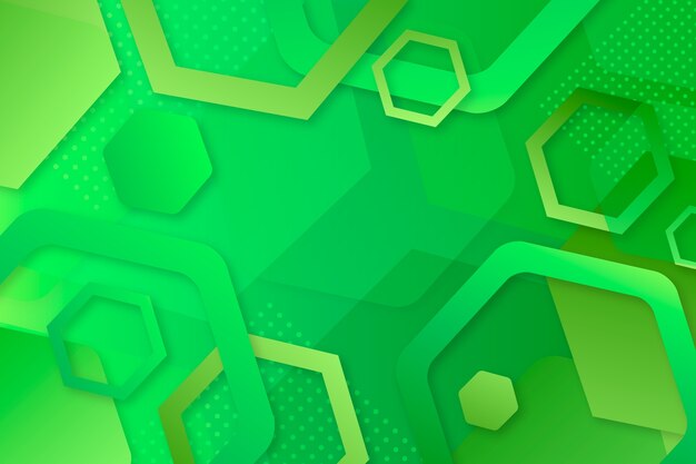 Fondo geométrico abstracto verde