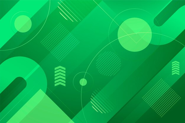 Fondo geométrico abstracto verde