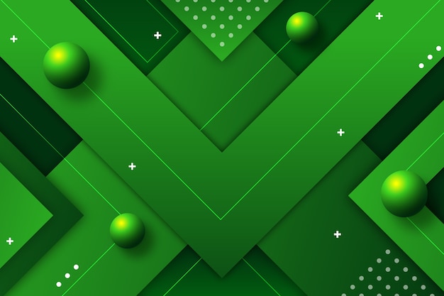 Vector gratuito fondo geométrico abstracto verde