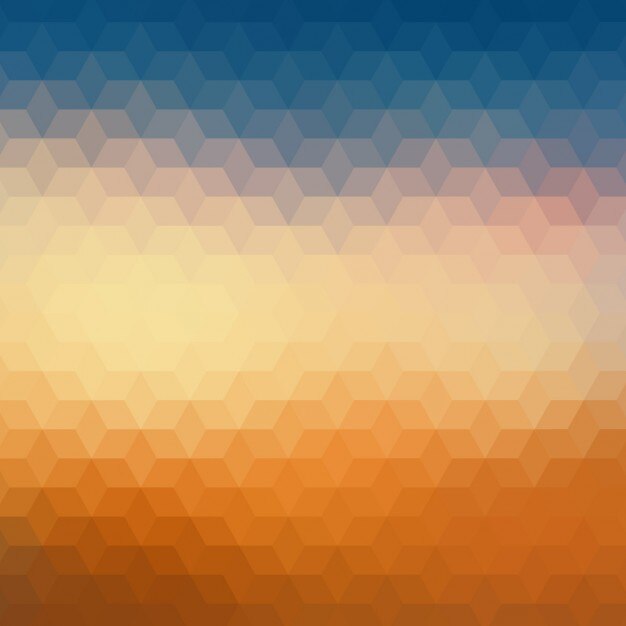 Fondo geométrico azul y naranja