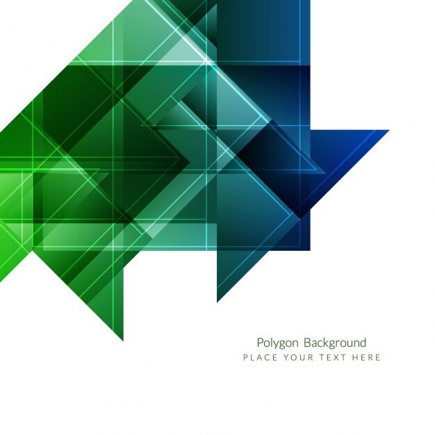 Fondo geométrico azul y verde