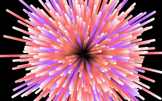 Fondo geométrico circular abstracto patrón de movimiento céntrico dinámico Starburst