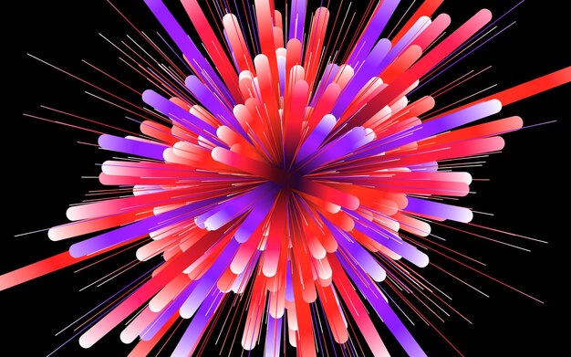 Fondo geométrico circular abstracto patrón de movimiento céntrico dinámico Starburst