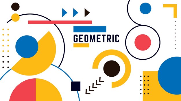 Fondo geométrico con círculos