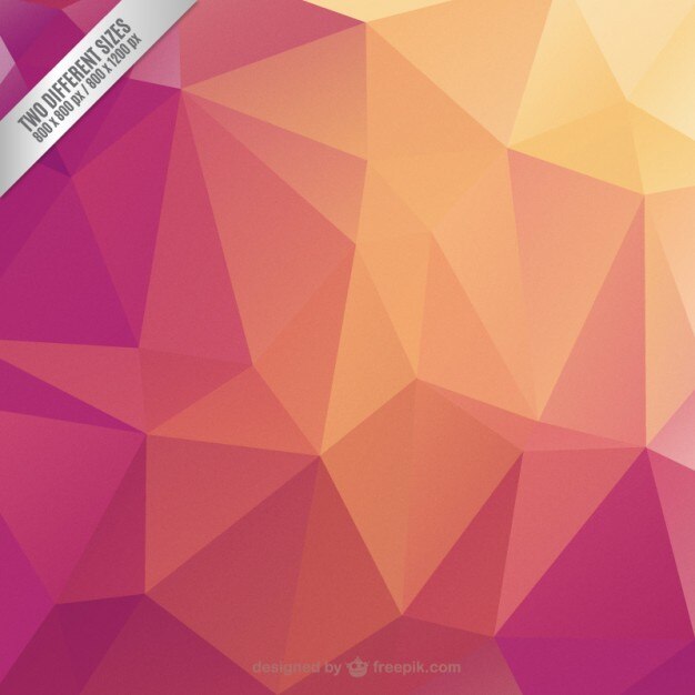 Fondo geométrico con colores cálidos