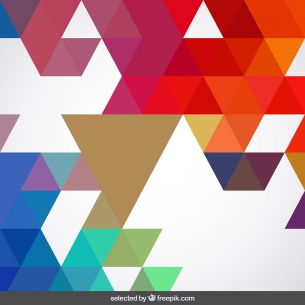 Fondo geométrico de colores vivos
