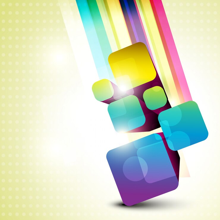 Vector gratuito fondo geométrico de colores