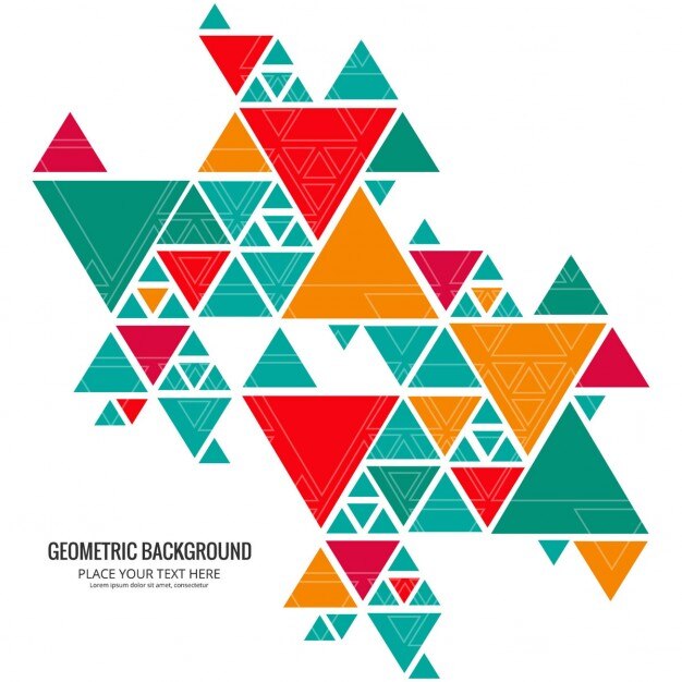 Fondo geométrico colorido