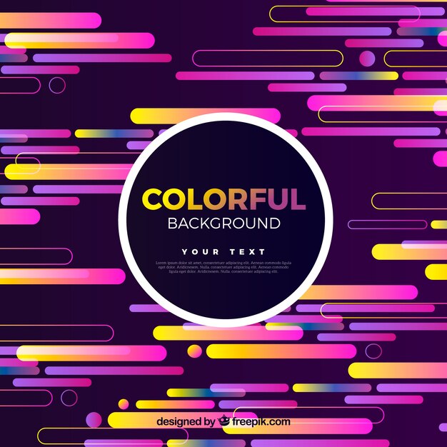 Fondo geométrico colorido