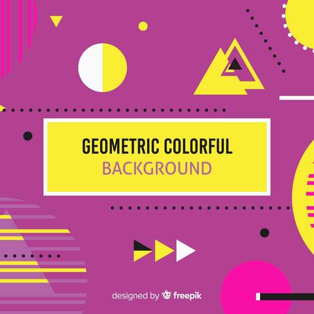 Fondo geométrico colorido
