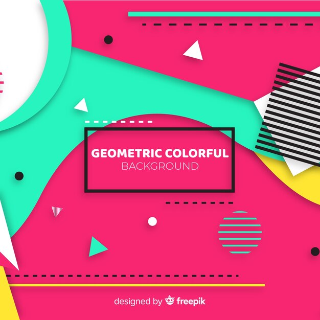Fondo geométrico colorido