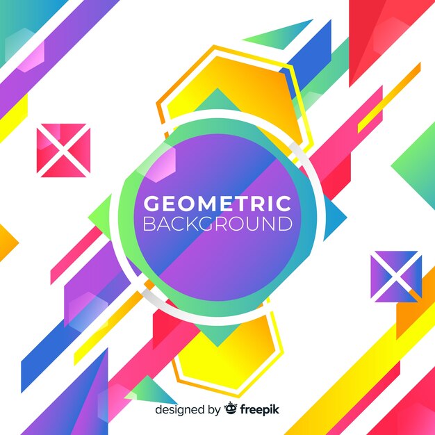 Fondo geométrico colorido