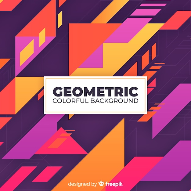 Fondo geometrico colorido