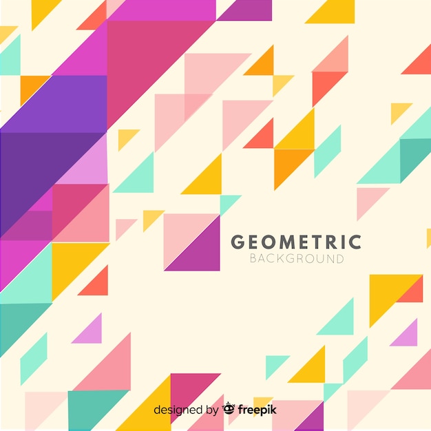 Vector gratuito fondo geométrico colorido