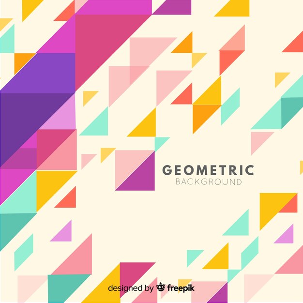 Fondo geométrico colorido