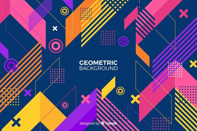 Fondo geométrico colorido