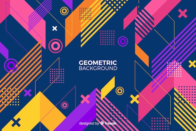 Fondo geométrico colorido