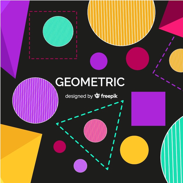 Vector gratuito fondo geométrico colorido