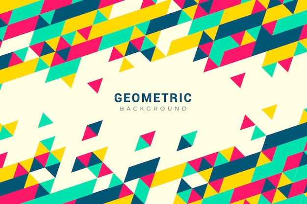 Fondo geométrico colorido