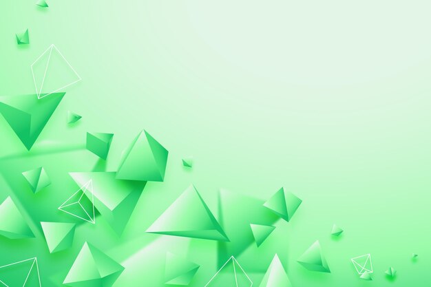 Fondo geométrico degradado 3d