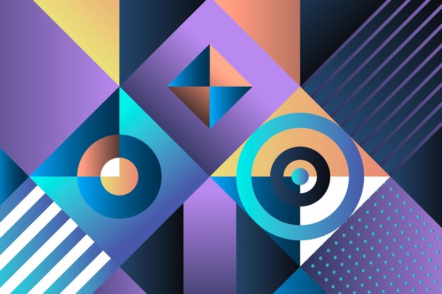Fondo geométrico degradado de formas de diamante