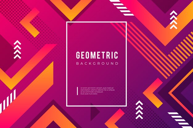 Fondo geométrico degradado moderno