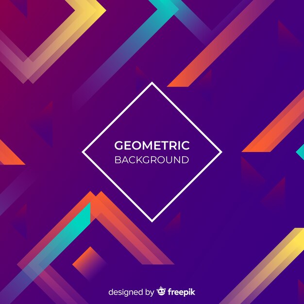 Fondo geométrico con degradado