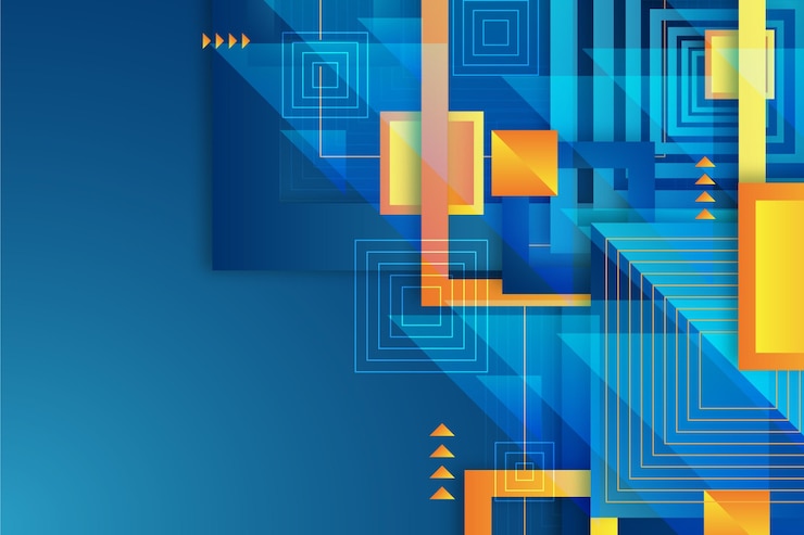 Vector gratuito fondo geométrico degradado