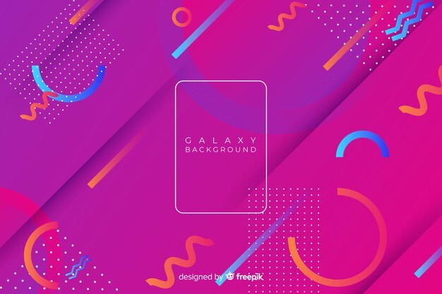 Fondo geométrico con degradados