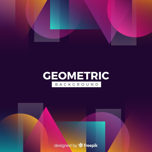 Fondo geométrico con degradados