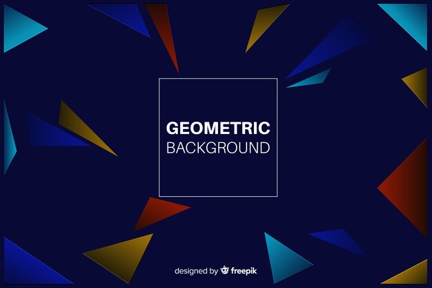 Fondo geométrico con degradados