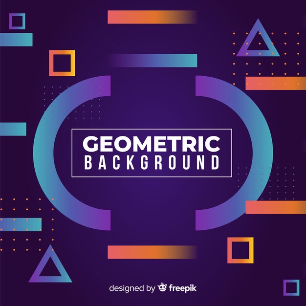 Fondo geométrico con degradados