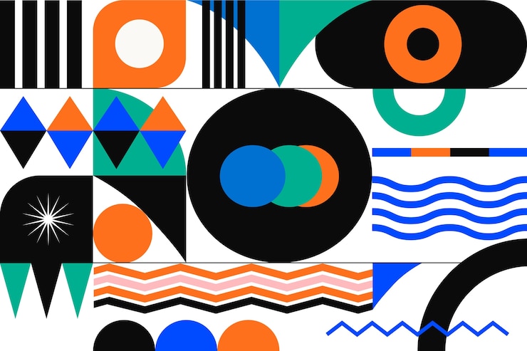 Vector gratuito fondo geométrico dinámico abstracto