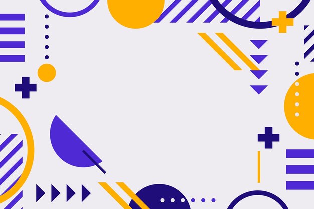 Fondo geométrico de diseño plano
