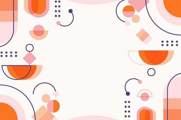 Fondo geométrico de diseño plano