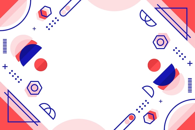 Fondo geométrico de diseño plano