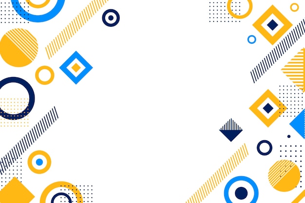 Fondo geométrico de diseño plano